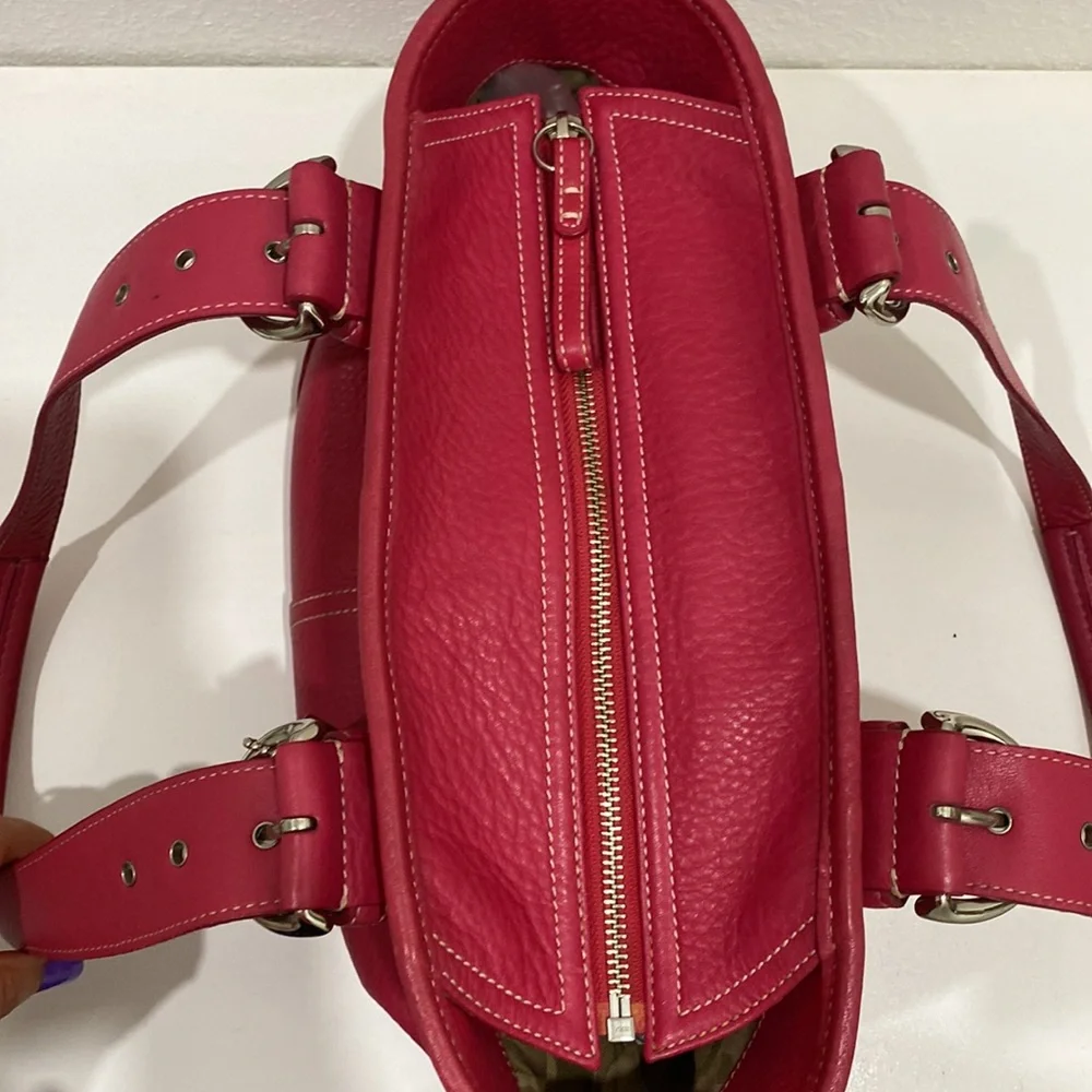 Coach Vintage Pink Purse Soho Satchel J04S-4295 Bag RARE Color - Picture 5 of 14